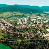 MESTO JELŠAVA: Letecký pohľad na mesto