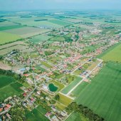 OBEC HORNÁ POTÔŇ: Letecký pohľad na obec Horná Potôň