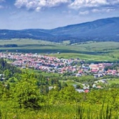 OBEC RABČA: Pohľad na stred obce