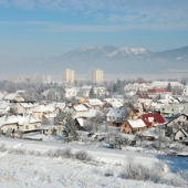 MESTO TURČIANSKE TEPLICE: Turčianske Teplice v zime