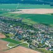 MESTO TURČIANSKE TEPLICE: Letecký pohľad na mesto